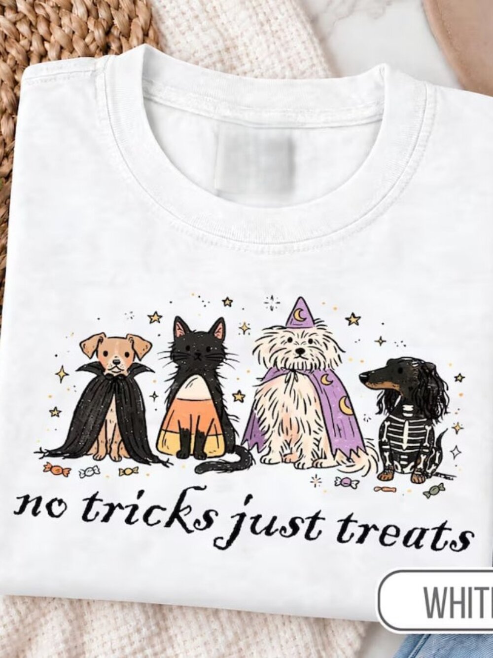 Halloween Dog Shirt, Fall Dog And Cat Tee, Cute Fall Shirt
